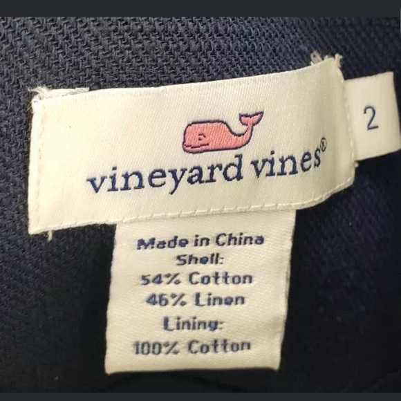 Vineyard Vines Linen Blend Embroidered Dress - Picture 5 of 5